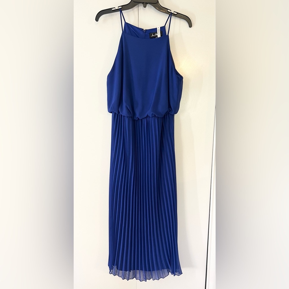 Sam Edelman Blue Pleated Cocktail Dress